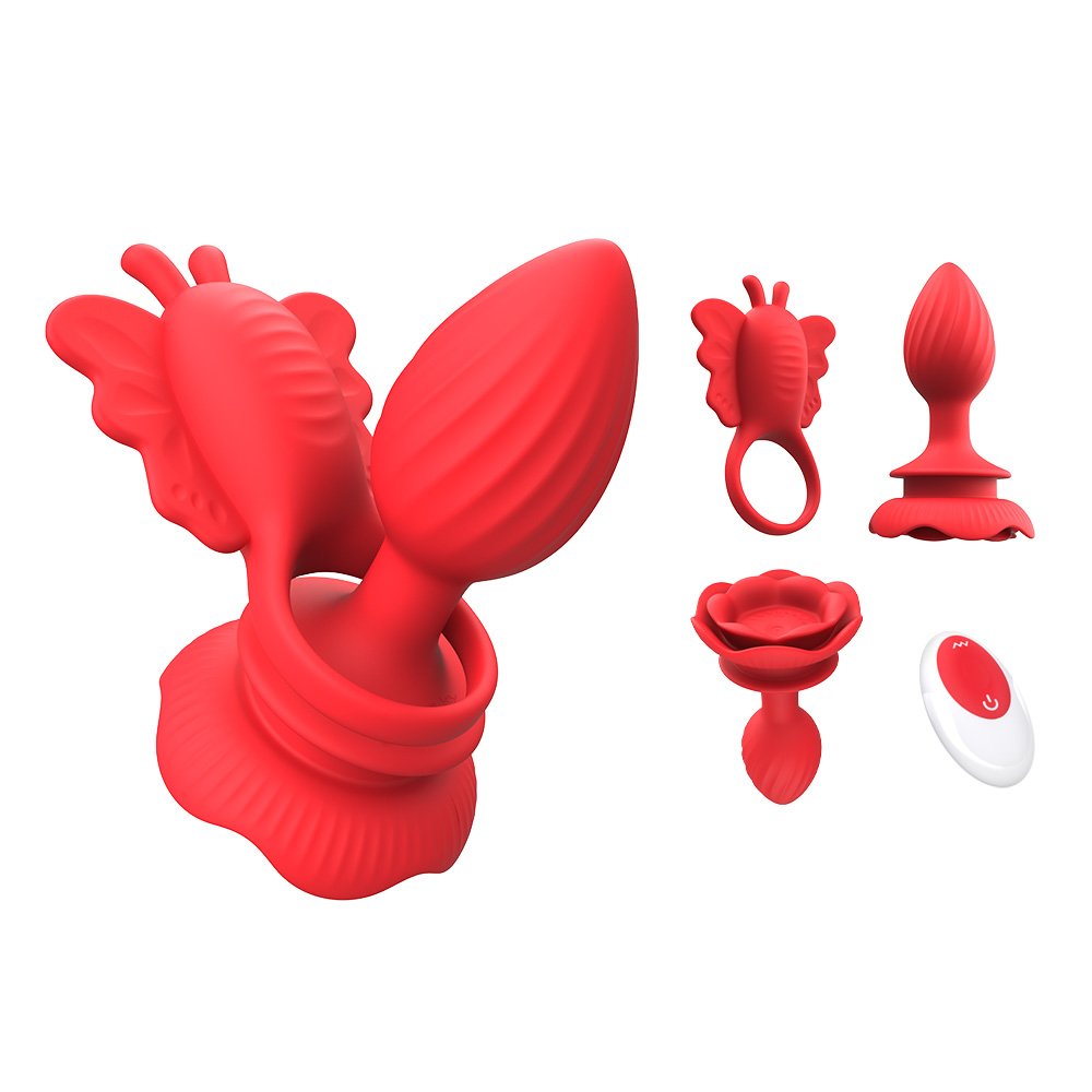 Anal vibrator-Split type Liquid silicone adult toys original oem/odm factory